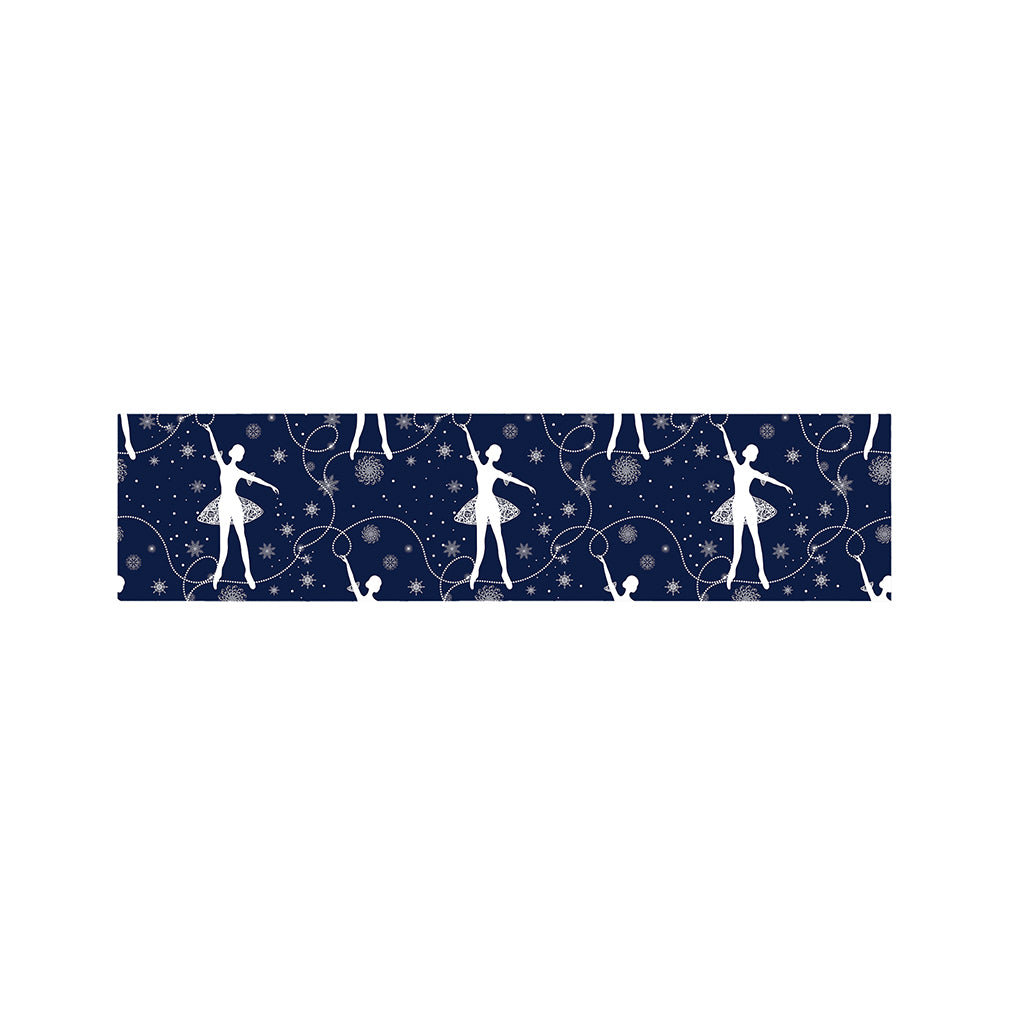 Snowflake Ballet Pattern Print Bed Runner