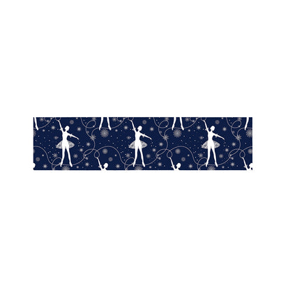 Snowflake Ballet Pattern Print Bed Runner