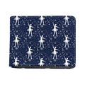 Snowflake Ballet Pattern Print Bifold Wallet