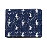 Snowflake Ballet Pattern Print Bifold Wallet