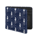 Snowflake Ballet Pattern Print Bifold Wallet