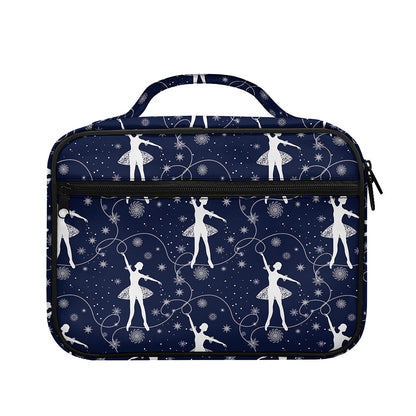 Snowflake Ballet Pattern Print Briefcase Bible Bag