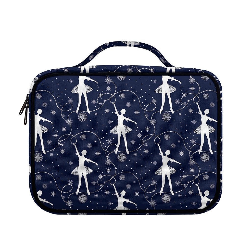 Snowflake Ballet Pattern Print Briefcase Bible Bag