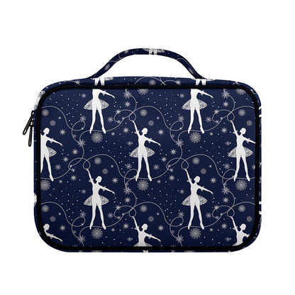 Snowflake Ballet Pattern Print Briefcase Bible Bag