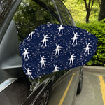 Snowflake Ballet Pattern Print Car Side Mirror Covers