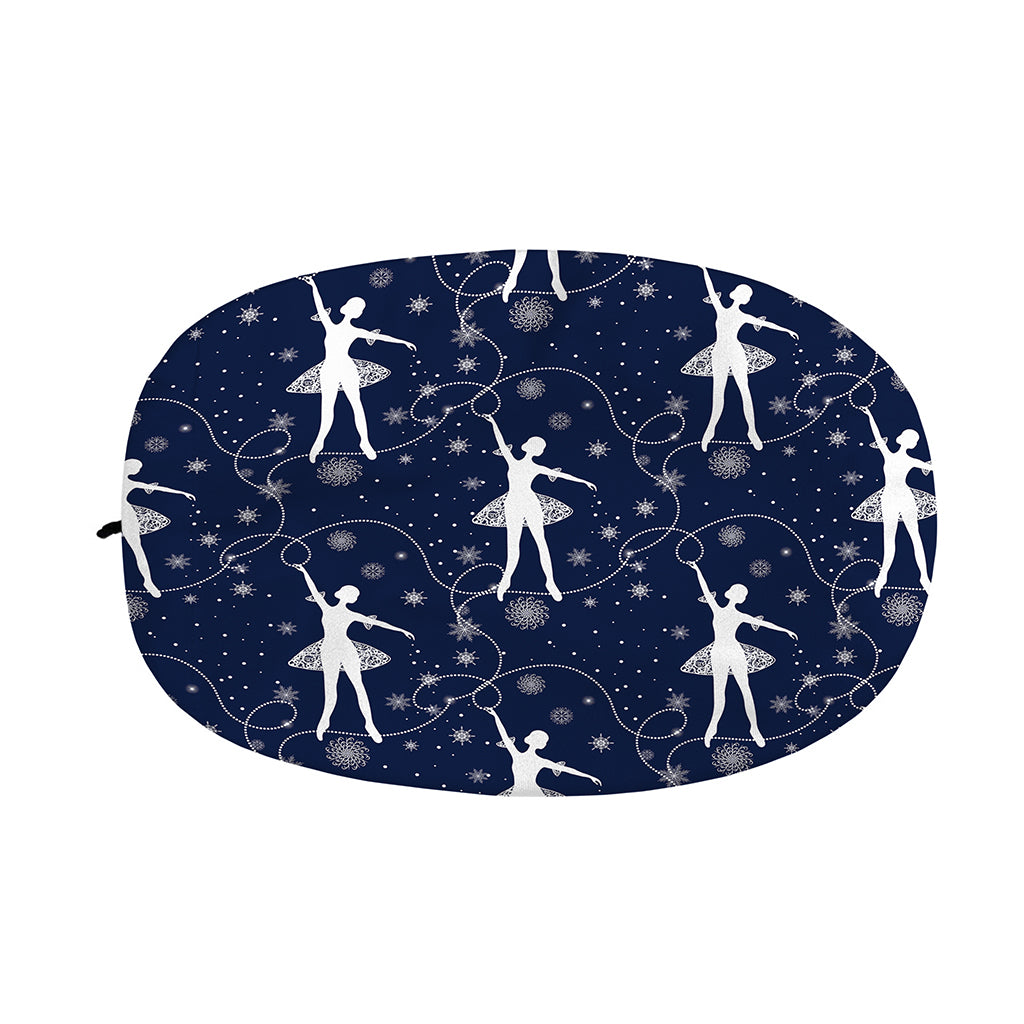 Snowflake Ballet Pattern Print Car Side Mirror Covers
