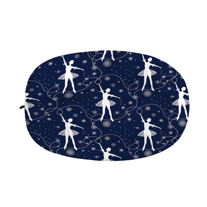 Snowflake Ballet Pattern Print Car Side Mirror Covers