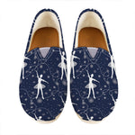 Snowflake Ballet Pattern Print Casual Shoes