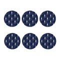 Snowflake Ballet Pattern Print Coaster Set