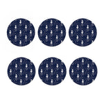 Snowflake Ballet Pattern Print Coaster Set