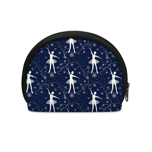 Snowflake Ballet Pattern Print Coin Purse