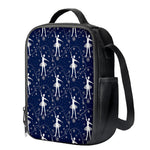Snowflake Ballet Pattern Print Crossbody Lunch Bag