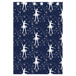 Snowflake Ballet Pattern Print Curtain