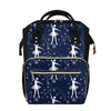 Snowflake Ballet Pattern Print Diaper Bag