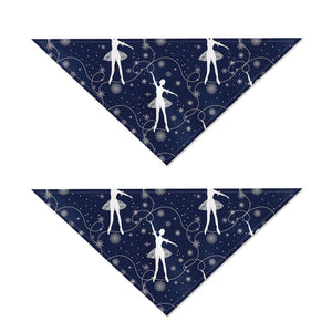 Snowflake Ballet Pattern Print Dog Bandana