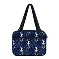 Snowflake Ballet Pattern Print Double Strap Bible Bag