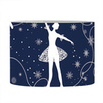 Snowflake Ballet Pattern Print Drum Lamp Shade