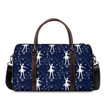 Snowflake Ballet Pattern Print Duffle Bag