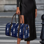 Snowflake Ballet Pattern Print Duffle Bag