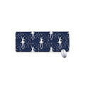 Snowflake Ballet Pattern Print Extended Mouse Pad