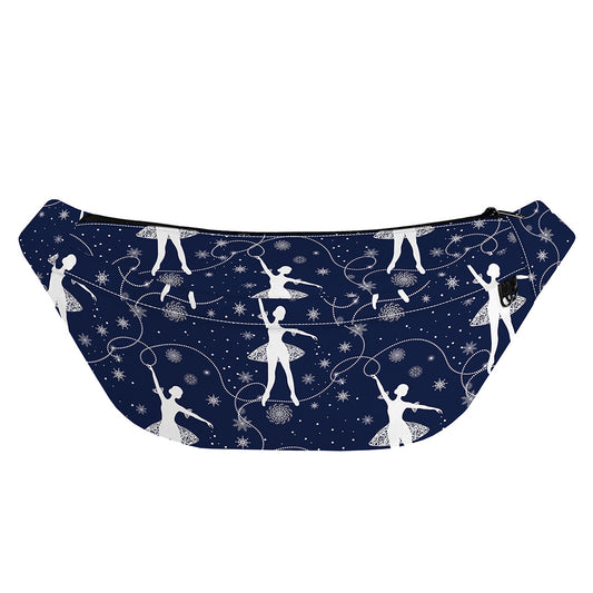 Snowflake Ballet Pattern Print Fanny Pack