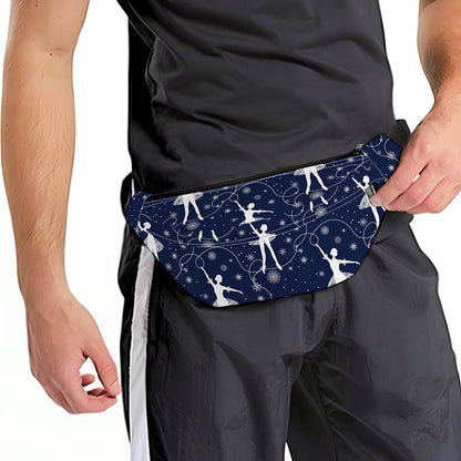 Snowflake Ballet Pattern Print Fanny Pack