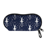 Snowflake Ballet Pattern Print Glasses Case