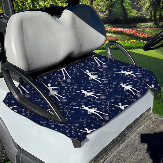 Snowflake Ballet Pattern Print Golf Cart Seat Cover