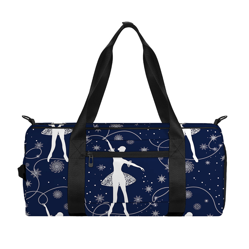 Snowflake Ballet Pattern Print Gym Bag