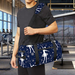 Snowflake Ballet Pattern Print Gym Bag