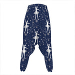 Snowflake Ballet Pattern Print Hammer Pants