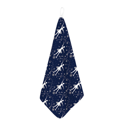 Snowflake Ballet Pattern Print Hand Towel