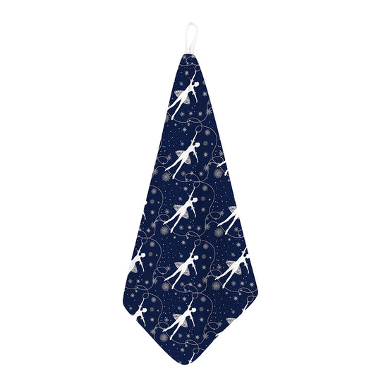 Snowflake Ballet Pattern Print Hand Towel