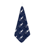 Snowflake Ballet Pattern Print Hand Towel