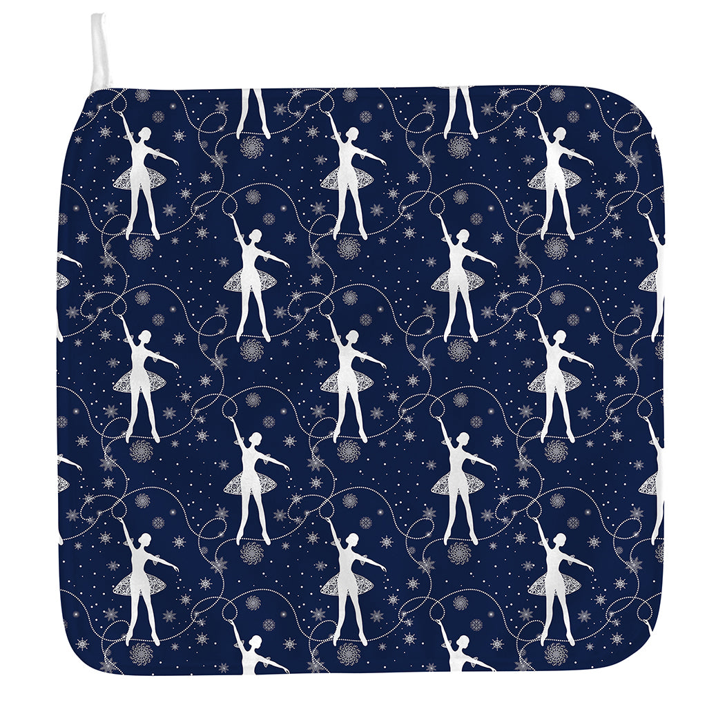 Snowflake Ballet Pattern Print Hand Towel