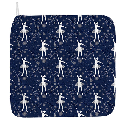 Snowflake Ballet Pattern Print Hand Towel