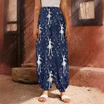 Snowflake Ballet Pattern Print Harem Pants