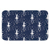 Snowflake Ballet Pattern Print Indoor Door Mat