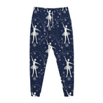 Snowflake Ballet Pattern Print Jogger Pants