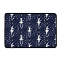 Snowflake Ballet Pattern Print Kitchen Mat