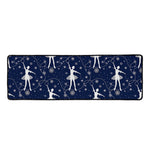 Snowflake Ballet Pattern Print Long Kitchen Mat