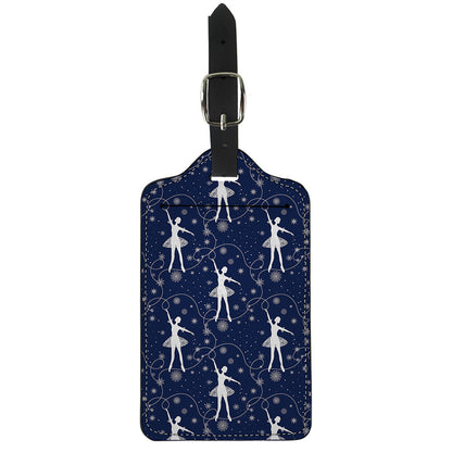 Snowflake Ballet Pattern Print Luggage Tag