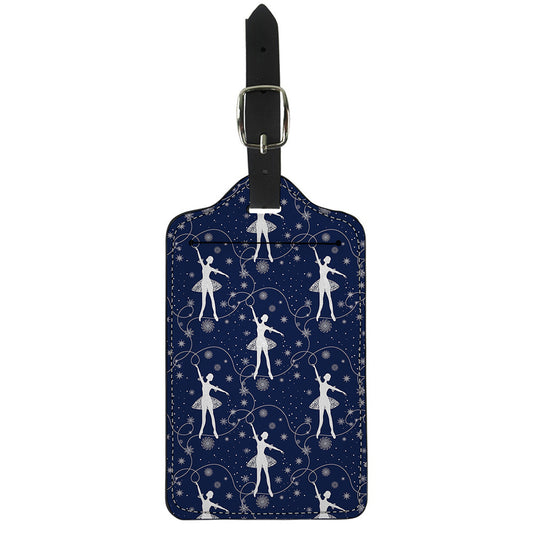 Snowflake Ballet Pattern Print Luggage Tag