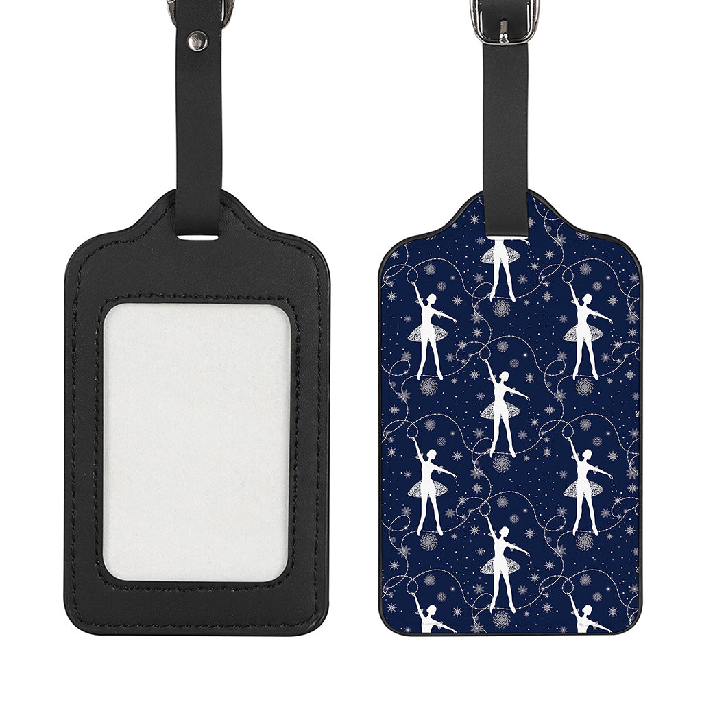 Snowflake Ballet Pattern Print Luggage Tag