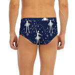 Snowflake Ballet Pattern Print Men's Briefs