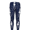 Snowflake Ballet Pattern Print Men's leggings