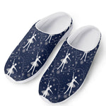 Snowflake Ballet Pattern Print Mesh Casual Shoes