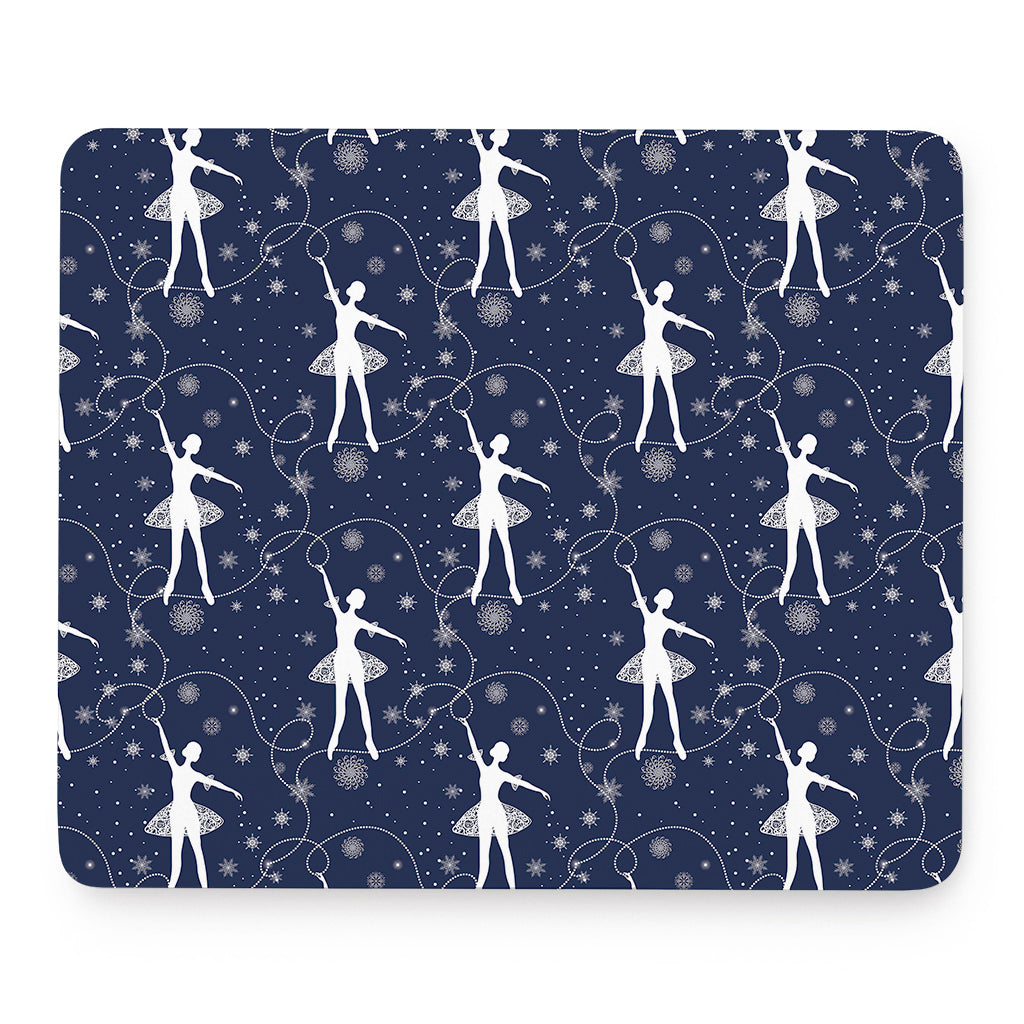 Snowflake Ballet Pattern Print Mouse Pad