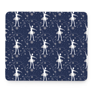 Snowflake Ballet Pattern Print Mouse Pad