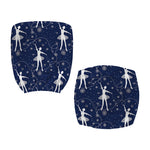 Snowflake Ballet Pattern Print Office Chair Cover